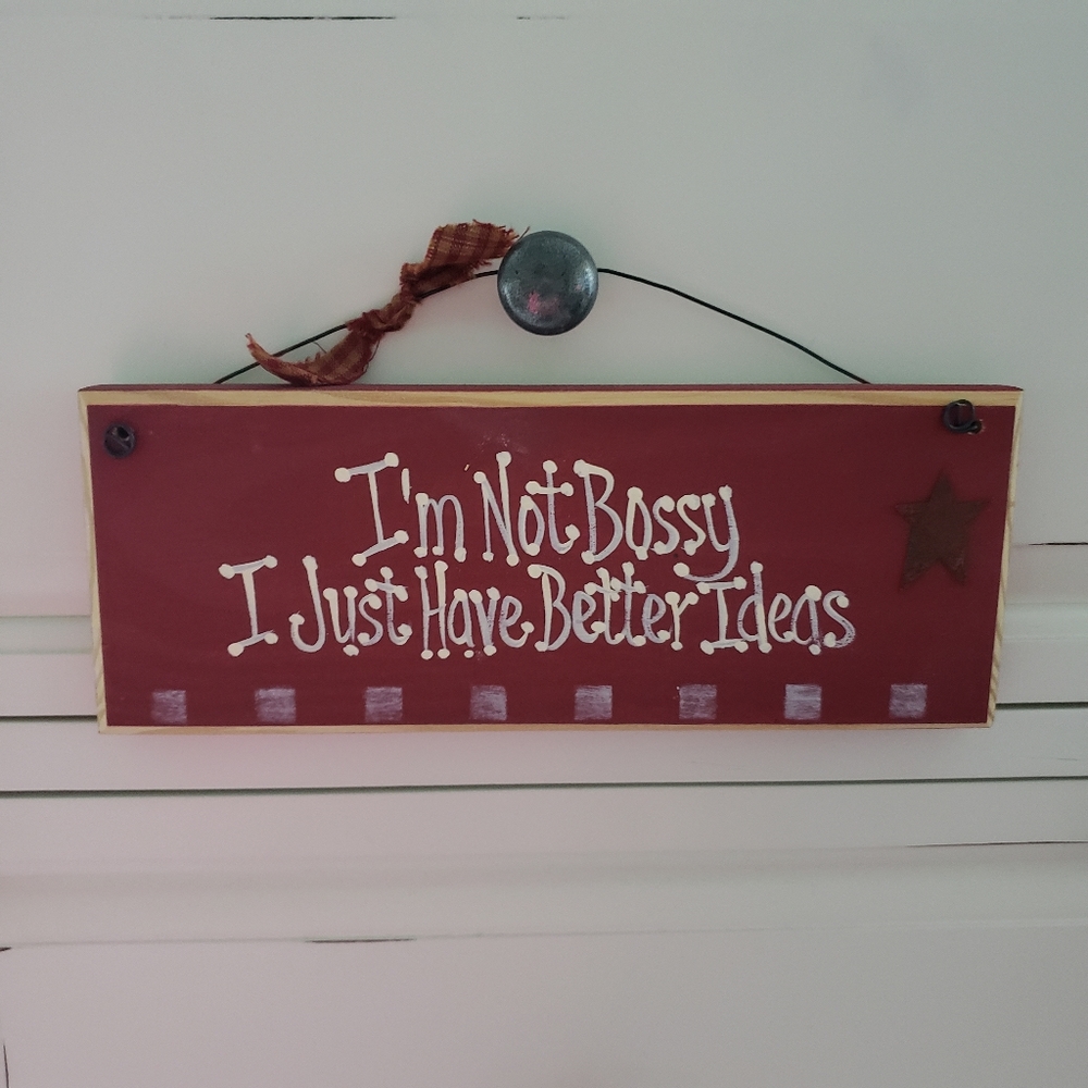 Red Rustic Country Sign - Picture 1 of 6